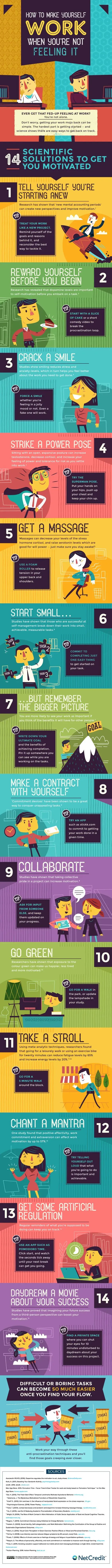 How to Make Yourself Work When You’re Not Feeling It #Infographic: 